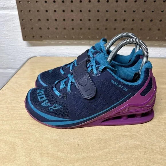 Inov8 Fastlift 325 Weightlifting Gym Shoes Women’s Blue Purple Size 6 - Picture 4 of 9